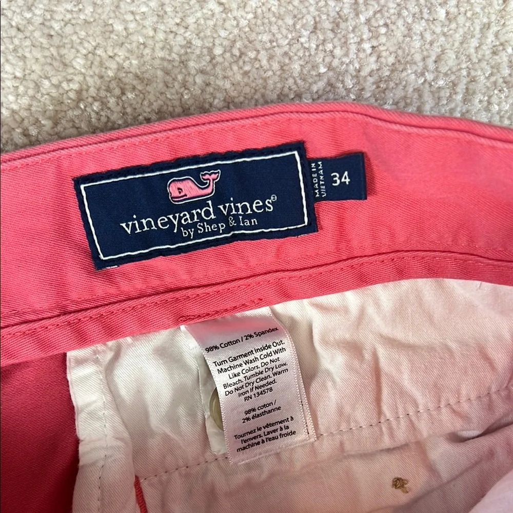 Vineyard Vines Pink Flat Front Shorts